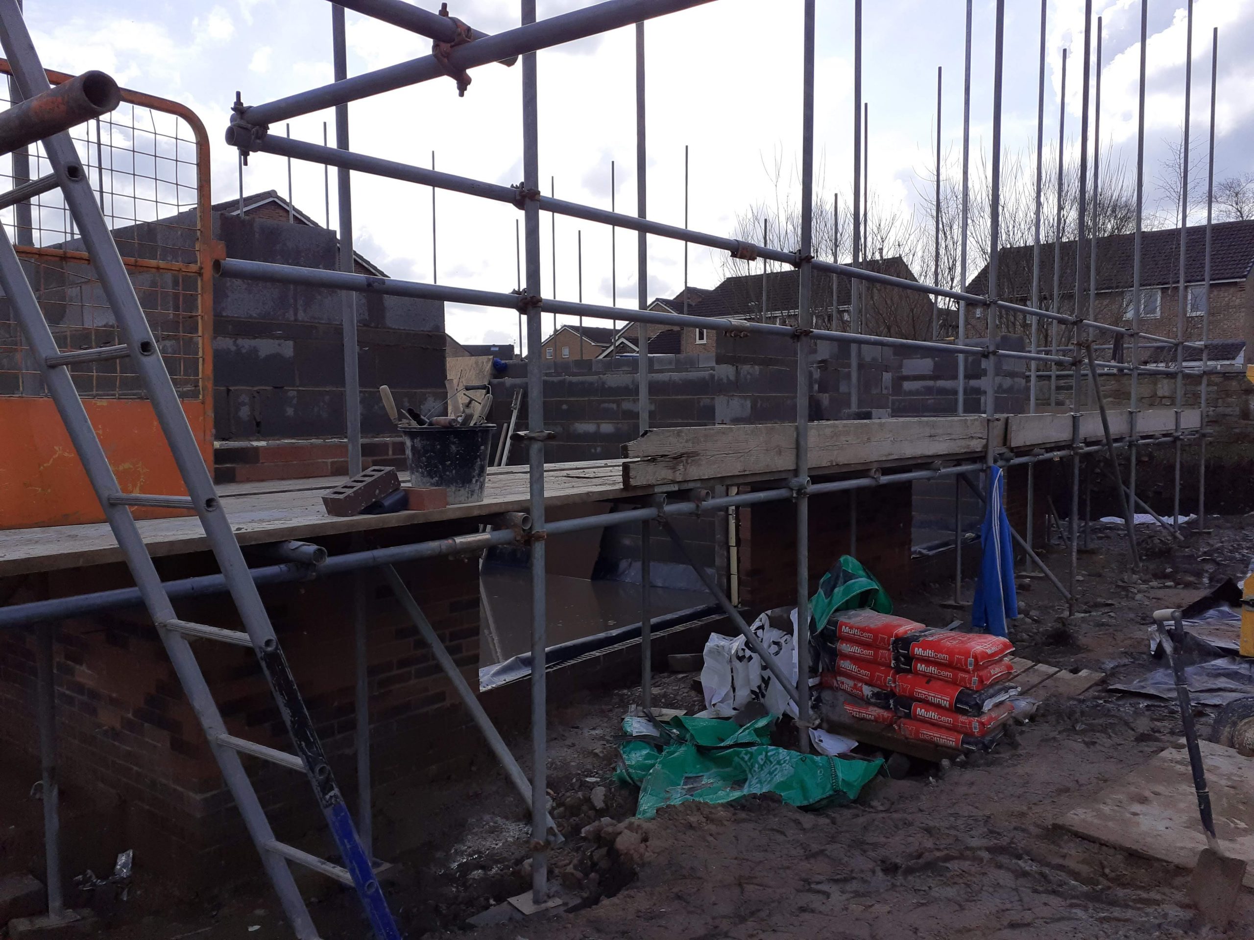 March 4th 2020, Scaffolding Erected
